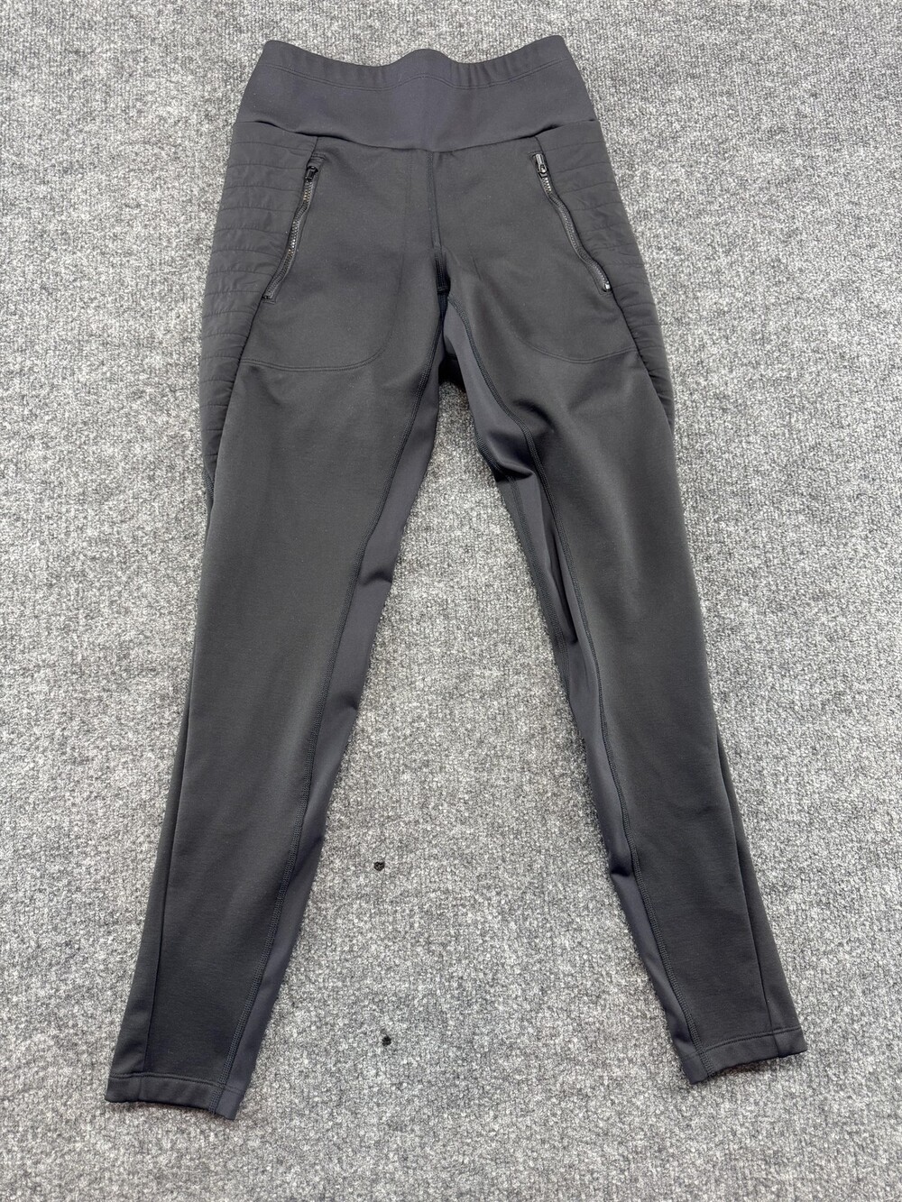 Athleta Leggings Womens XS Gray Peak Hybrid Fleece Tight High Rise Ankle Pockets